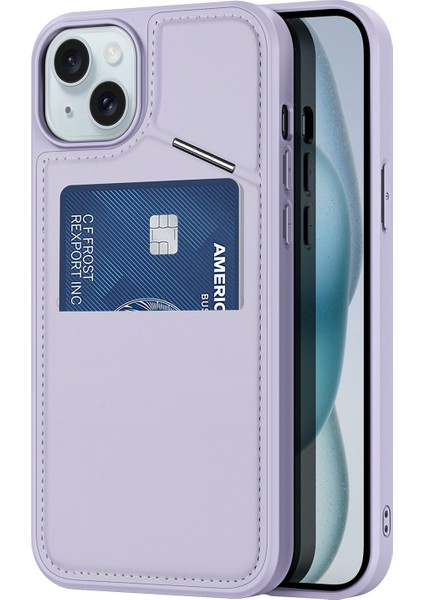 Iphone 15 Plus Kickstand Case Için Manyetik Telefon Kapak Kartı Tutucu-Doğum (Yurt Dışından)