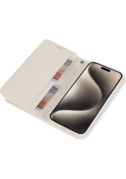 Iphone 15 Pro Pu Deri Cep Telefonu Kılıfı Strap 9 Kart Tutucu Anti-Drop Kapak Silver (Yurt Dışından) modelleri
