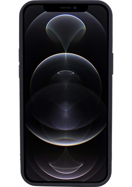 Iphone 12 Pro Max Için 6.7 Inç Kasa Kartı Tutucu Kickstand Yumuşak Tpu Telefon Geri Koruyucu-Black (Yurt Dışından)