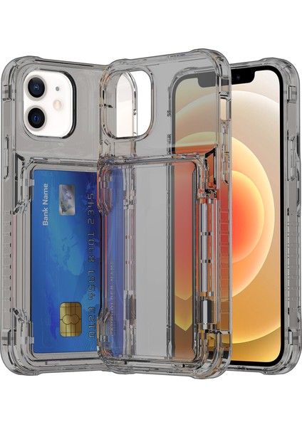 Iphone 12/12 Pro Için Pro Cleepe Plop Case Kıckstand Kapak Kart Yüksek Tümülü Siyah (Yurt Dışından)