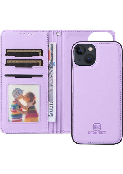 Iphone 13 Kasa Için Çıkarılabilir 2'si 1 Arada Deri Kapak Cüzdan Kabuğu, Bilek Kayış-Mor ile Kabuklu (Yurt Dışından) fiyatları