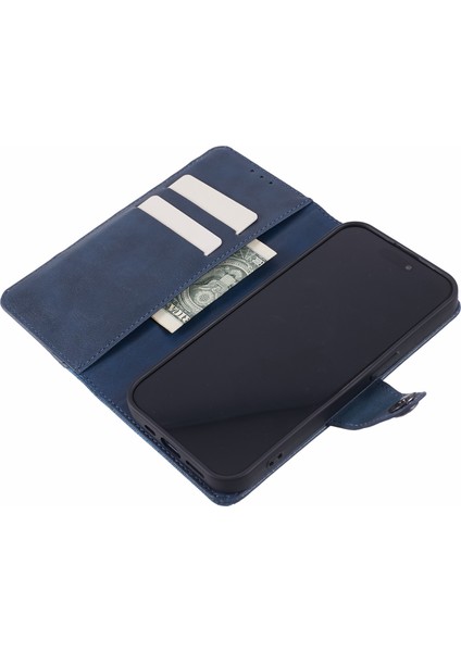Iphone 15 Plus Için Pu Deri Telefon Kapağı Plus Cüzdan-Dark Blue ile Vaka Şok Geçirmez Telefon Kılıfı (Yurt Dışından) fiyatları