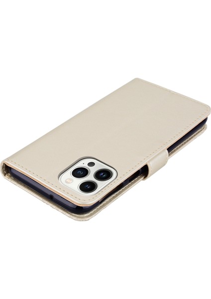 Iphone 15 Pro Max Deri Kılıf Rhinestone Dekor Baykuş Desen Telefon Stand Cüzdan Kapağı-Ay. (Yurt Dışından)