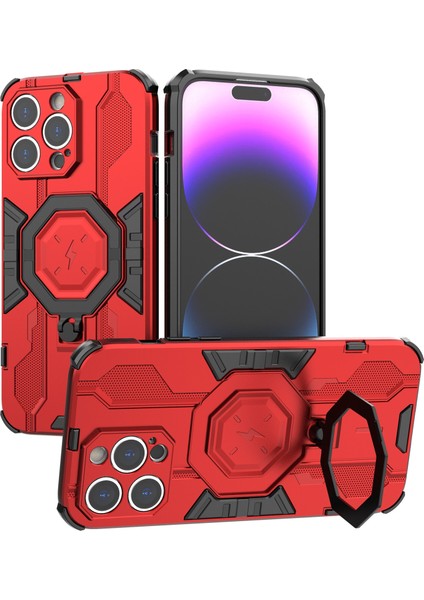Iphone 14 Pro Max Koruyucu Telefon Kapak Yüzüğü Kickstand Pc+Tpu Geri Koroz (Yurt Dışından) fırsatları