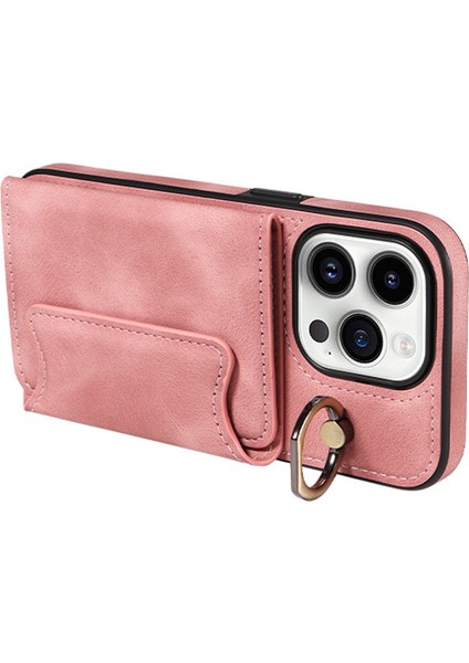 Cilt Touch Pu Deri+Tpu Iphone 15 Pro Telefon Kılıfı Kickstand Telefon Kabuğu Kart Tutucu-Kırmızısı (Yurt Dışından) fırsatları