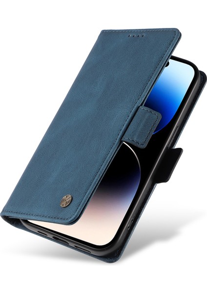 Iphone 15 Pro Pu Deri Kabuk Manyetik Cilt Touch Cüzdan Stand Kapak Mavisi Için Cep Telefonu Kılıfı (Yurt Dışından) indirimleri