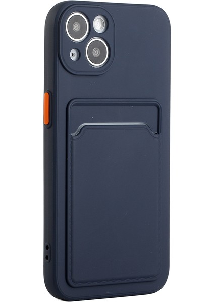 Iphone 15 Plus Artı Yumuşak Tpu Telefon Kasası, Kart Yuvası-Dark Mavi ile Damla Geçirmez Arka Kapak (Yurt Dışından)