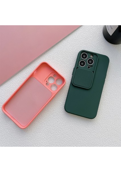 Dikey Slayt Kamera Ordu Yeşil ile iPhone 13 Pro Için Tmt Serisi Telefon Kılıfı (Yurt Dışından)