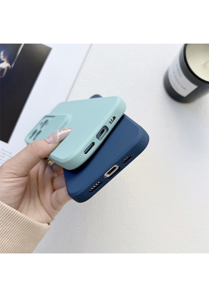 Dikey Slayt Kamera Ordu Yeşil ile iPhone 13 Pro Için Tmt Serisi Telefon Kılıfı (Yurt Dışından)