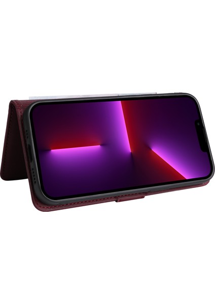 Iphone 13 Pro Case Çıkarılabilir 2'si Deri Kapak Anti-Güz Anti-Cüzdan Kabuk-Kırmızı (Yurt Dışından)