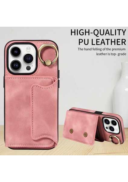 Cilt Touch Pu Deri+Tpu Iphone 15 Pro Telefon Vaka Kickstand Telefon Kabuğu Kart Tutucu-Mor ile Kapak (Yurt Dışından) indirimleri
