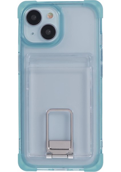 Iphone 14 Için Ysm Takviyeli Köşeler Serisi Tpu+Akrilik Kart Tutucu Telefon Kapak Terazik Mavi (Yurt Dışından) fiyatları