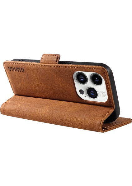Iphone 15 Pro Pu Deri Kabuk Manyetik Cilt Touch Cüzdan Stand Kapak Kılıfı Için Cep Telefonu Kılıfı (Yurt Dışından) fırsatları