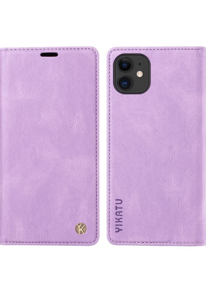 Iphone 11 Cilt-Touch Flip Cüzdan Stand Kapak Anti-Fall Deri Telefon Kılıfı Doğru (Yurt Dışından)