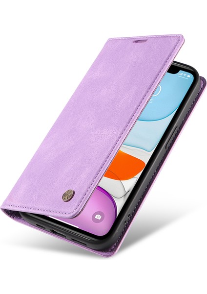 Iphone 11 Cilt-Touch Flip Cüzdan Stand Kapak Anti-Fall Deri Telefon Kılıfı Doğru (Yurt Dışından)