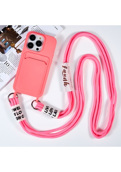 Iphone 15 Pro Yumuşak Ince Koruyucu Kılıf Sıvı Silikon Kart Tutucu Kapak Strap-Rose (Yurt Dışından) fiyatları