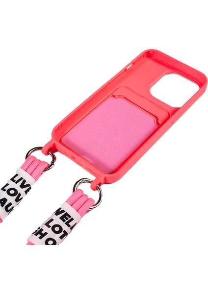 Iphone 15 Pro Yumuşak Ince Koruyucu Kılıf Sıvı Silikon Kart Tutucu Kapak Strap-Rose (Yurt Dışından) modelleri