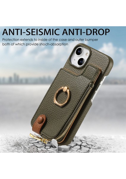 Iphone 14 Için Y3 Kart Tutucu Rfıd Engelleme Koruyucu Telefon Kapak-Army Yeşil (Yurt Dışından) fırsatları