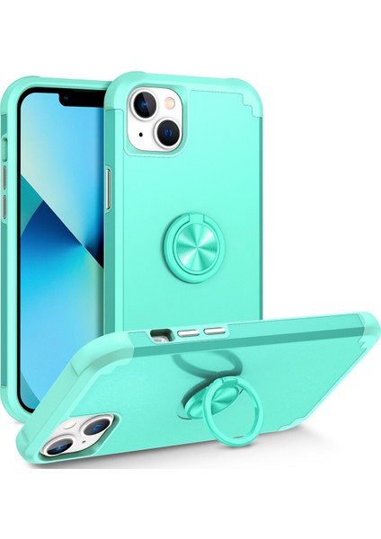Iphone 13 Şok Geçirmez Kasa Pc+Tpu Telefon Geri Kılıf Yeşil Yeşil (Yurt Dışından)