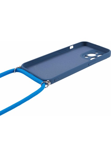 Iphone 13 Pro Case Için Long Lanyard-Sapphire ile Ka Tpu Fiber Astar Telefon Kapağı (Yurt Dışından)