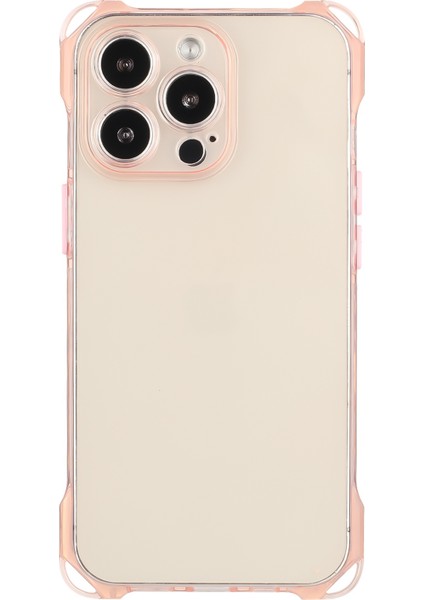 Iphone 13 Pro Case Soft Tpu Için Four Corner Anti-Fall Kapak Pembe (Yurt Dışından)