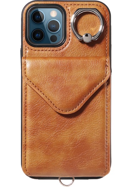 Iphone 12/12 Için Pro Telefon Kılıfı Tutucu Koruyucu Crossbody Cover-Brown (Yurt Dışından) fiyatları
