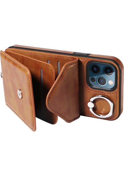 Iphone 12/12 Için Pro Telefon Kılıfı Tutucu Koruyucu Crossbody Cover-Brown (Yurt Dışından) fırsatları