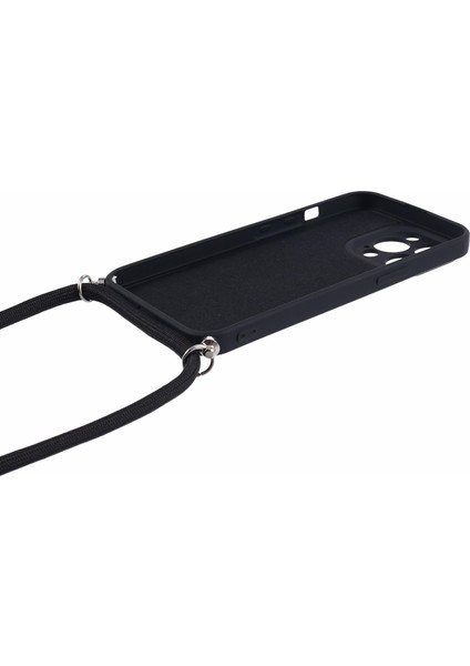 Iphone 13 Pro Case Için Long Lanyard-Black ile Ka Tpu Fiber Astar Telefon Kapağı (Yurt Dışından)