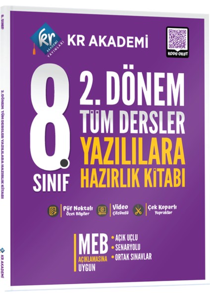 8. Sınıf 2. Dönem Tüm Dersler Yazılılara Hazırlık Kitabı