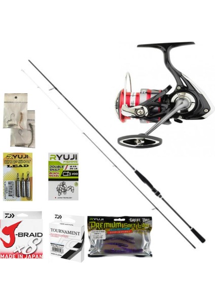 Daıwa Ninja 224 cm 2-12 gr / Ninja 18 Lt 2500 Dropshot Seti