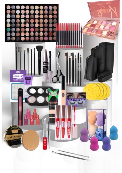 Gelin Çeyiz 62 Parça Makyaj Seti - Açık Ton Mujgan