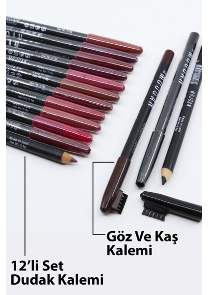 Gelin Çeyiz 62 Parça Makyaj Seti - Açık Ton Mujgan