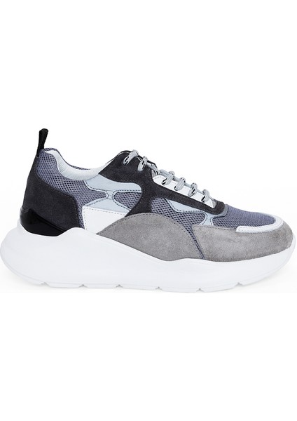 Erkek Gri %100 Deri Sneaker 50261263-100 fiyatları