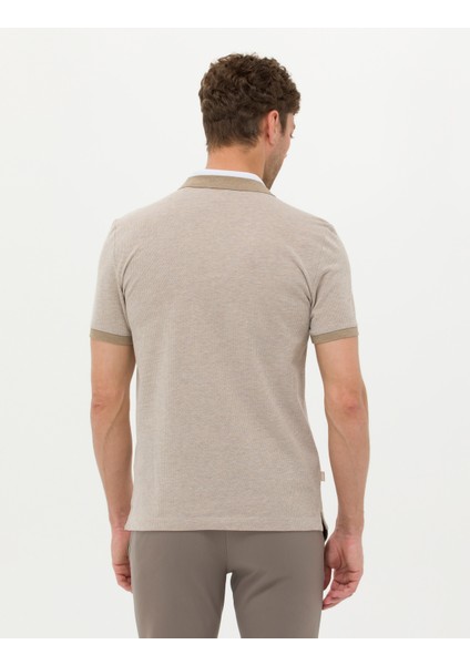 Erkek Beyaz Slim Fit Dokulu Polo Yaka Tişört 50264205-VR156 indirimleri