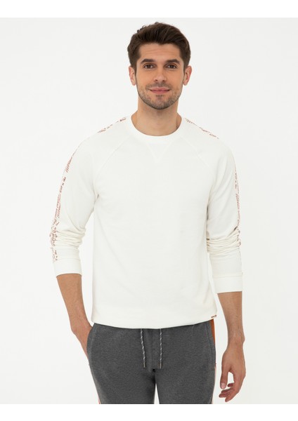 Erkek Ekru Sweatshirt 50241386-VR019