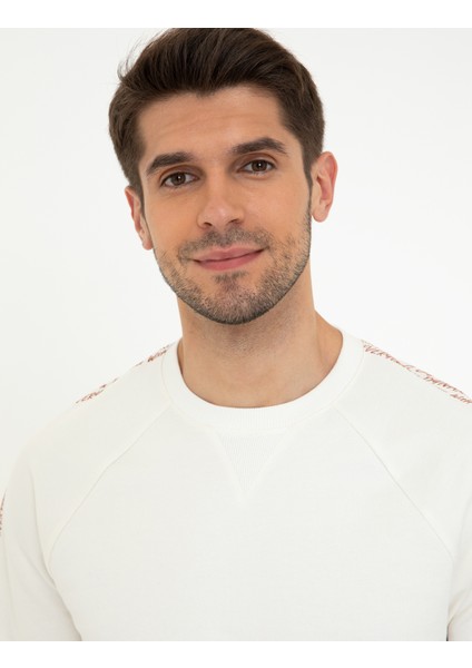 Erkek Ekru Sweatshirt 50241386-VR019 fiyatları