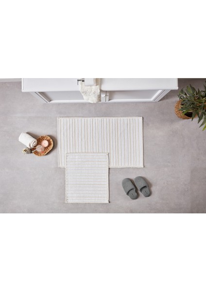 Doquhome Liva Banyo Paspası Krem&vizon 60X100CM