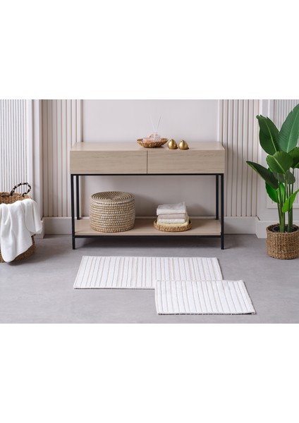 Doquhome Liva Banyo Paspası Krem&vizon 60X100CM