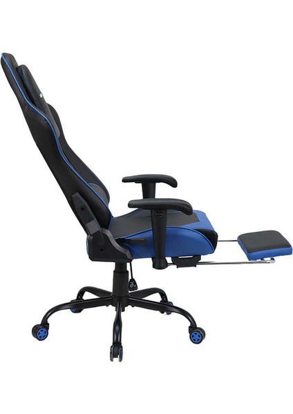 adore mobilya Adore Gaming Combo Profesyonel Oyuncu ve Çalışma Koltuğu-Siyah-Mavi 71X130-139,5X58 cm (Gxyxd)