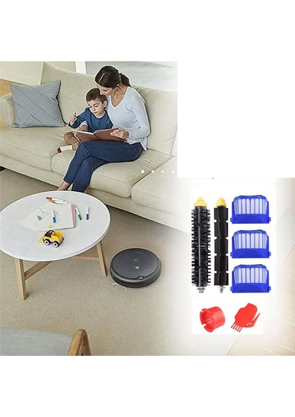 Irobot Roomba 600 Serisi 630 650 Için Ana Fırça Yan Fırça Hepa Filtresi (Yurt Dışından)