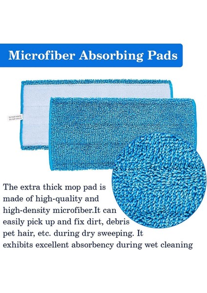 Swiffer Wetjet Sprey, Yıkanabilir ve Tekrar Kullanılabilir Mikrofiber Paspas Pedleri Için (Yurt Dışından)