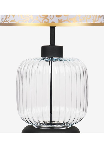 Intense Transparent Black Cam Abajur