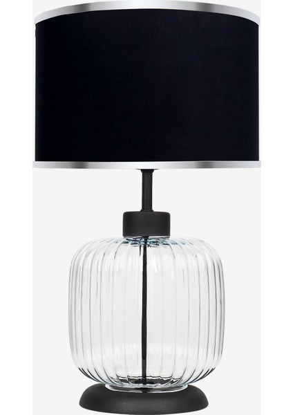 Intense Transparent Black Cam Abajur