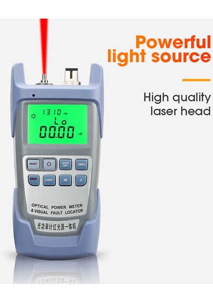 AUA-9A DXP-50D, Görsel Arıza Buluculu Optik Fiber Test Cihazı 10KM VFL10 Mw (Yurt Dışından)