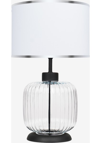 Intense Transparent Black Cam Abajur