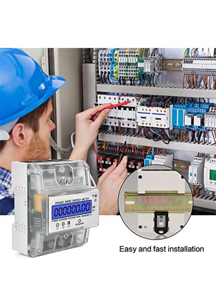 Fazlı 4p Kwh Metre Enerji Ölçer 230/400V 5-100A Elektrik Güç Ölçer (Yurt Dışından) indirimleri