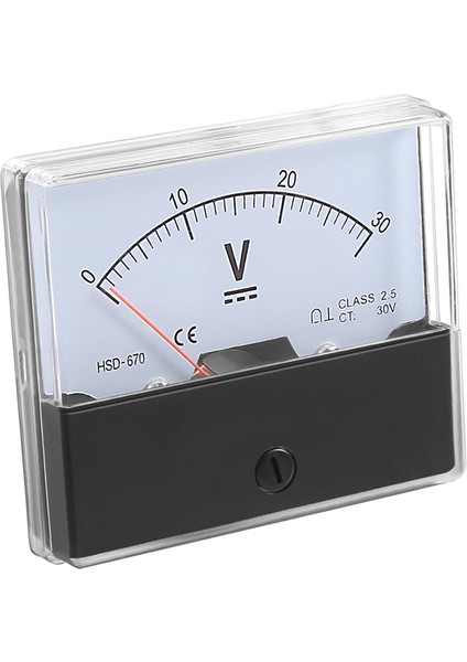 DH-670 Doğruluk Dc 30V Analog Panel Metre Voltmetre (Yurt Dışından)