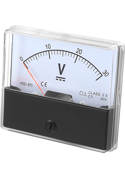 DH-670 Doğruluk Dc 30V Analog Panel Metre Voltmetre (Yurt Dışından)