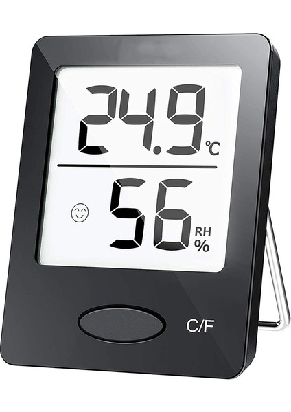 Taşınabilir Termo Higrometre, Sıcaklığı ve Nemi Ölçer Siyah (Yurt Dışından)