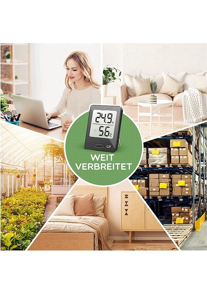 Taşınabilir Termo Higrometre, Sıcaklığı ve Nemi Ölçer Siyah (Yurt Dışından) modelleri